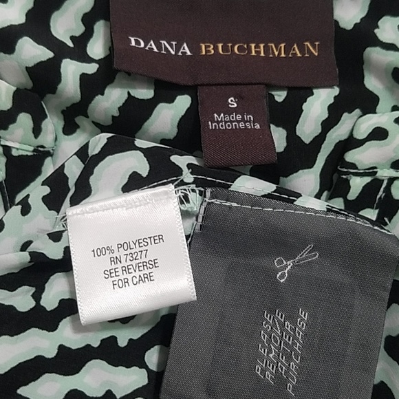 DANA BUCHMAN abstract graphic blouse top office travel EUC - Picture 5 of 8